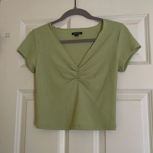 V-neck crop top